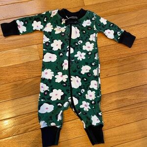 Hanna Andersson 0-3 Floral Zip Up